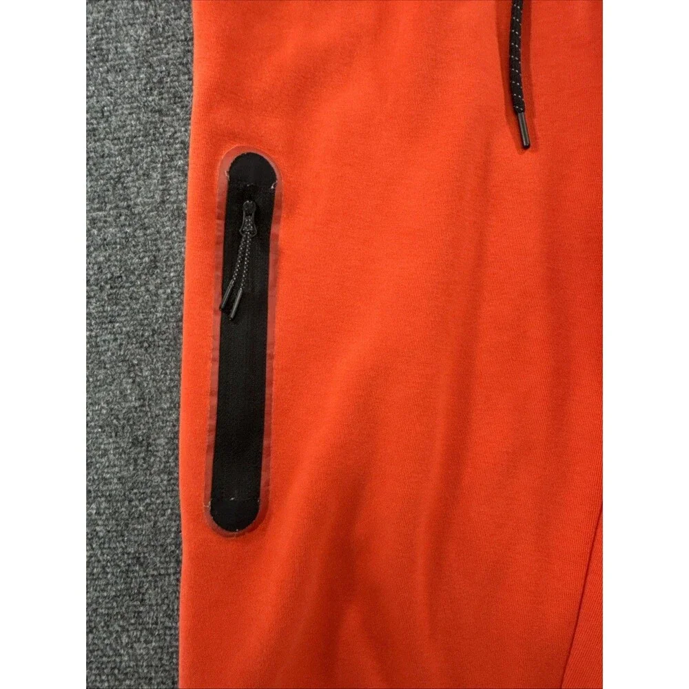 Nike Tech Fleece Joggers Women’s L Chile Red Black CW4293-673 Zip Pocket
